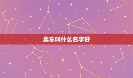 卖车叫什么名字好，二手车买卖起什么名字吉利