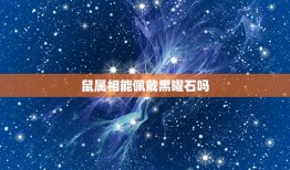 鼠属相能佩戴黑曜石吗，属鼠的戴黑耀石不动明王可以吗