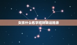 女孩什么名字招财转运姓徐，好运气招财的女孩名字