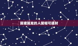 属猪属龙的人属相可通财，属龙与属猪的合财吗？