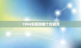 1994年属狗哪个月破月，十二生肖破月是哪个月