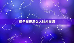 橡子星座怎么入驻占星师(成为占星界的新星)