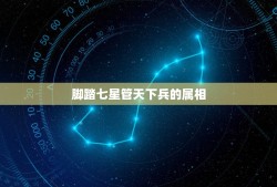 脚踏七星管天下兵的属相，脚踏七星是何人