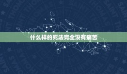 什么样的死法完全没有痛苦，人有几种死法