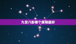 九宫八卦哪个属相最好，九宫八卦是什么生肖？