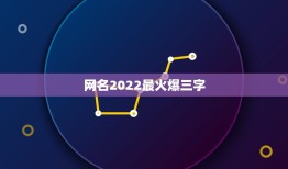 网名2022最火爆三字，2021火爆昵称两字