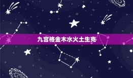 九宫格金木水火土生克，用数学解释金木水火土相生相克