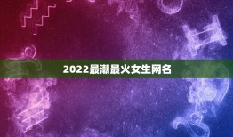 2022最潮最火女生网名，2023年最潮最火女生网名