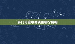 开门见喜申时贵指哪个属相，&#8221;开门见喜申时贵&#8221;其中哪个字和十二生肖有关