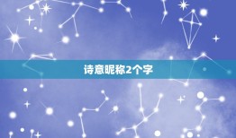 诗意昵称2个字，2个字有诗意的战队名字怎么取？