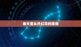 春天里头开红花的属相，春天里头开红花是什么生肖吗？