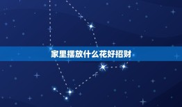 家里摆放什么花好招财，家中适合养什么花招财纳福