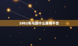 2002年马跟什么属相不合，属马的跟什么属相犯冲