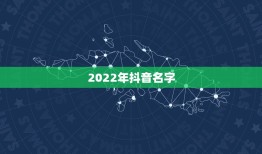 2022年抖音名字，2021抖音名