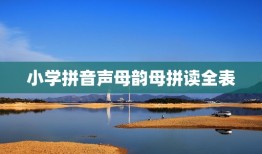 小学拼音声母韵母拼读全表，声母表、韵母表、整体认读音节、前鼻音、后鼻音