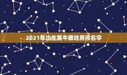 2021年出生属牛蔡姓男孩名字，求大神们帮我家宝宝宝贝取个名，宝宝20