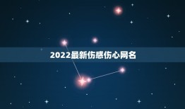 2022最新伤感伤心网名，伤感网名2021