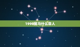 1990属马什么命人，1990属马的五行属什么