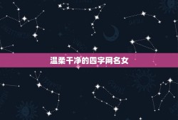 温柔干净的四字网名女，女生网名简单干净四个字网名