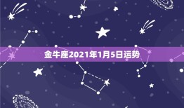 金牛座2021年1月5日运势，让人值得信赖的金牛座今年运势如何？是否非