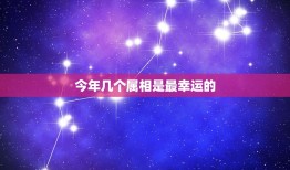 今年几个属相是最幸运的，属牛幸运数字