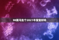 90属马生个2021牛宝宝好吗，我属马生了两个牛宝宝好不好