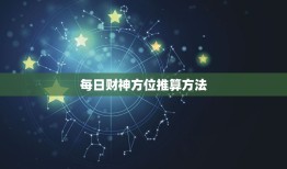 每日财神方位推算方法