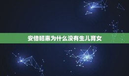 安倍昭惠为什么没有生儿育女，安倍晋三身高多少？