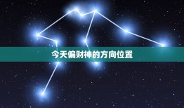 今天偏财神的方向位置，今天的偏财运在什么方向