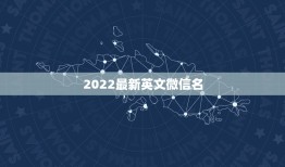 2022最新英文微信名，微信名字微信昵称2021最新英文