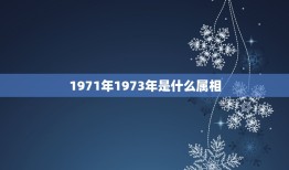 1971年1973年是什么属相，1971年属猪12月和1973年7月属