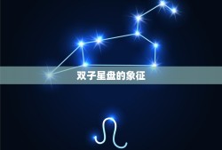 双子星盘代表什么(解读星座双子的象征)