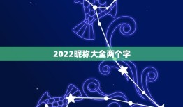 2022昵称大全两个字，网名2021俩字