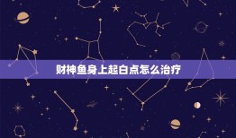 财神鱼身上起白点怎么治疗，鱼缸里的鱼身上长白斑，怎么办？