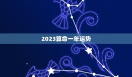 2023算命一年运势