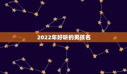 2022年好听的男孩名，2022年男孩名字大全