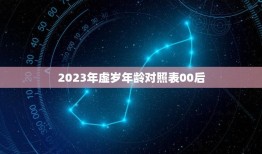 2023年虚岁年龄对照表00后(00后们的年龄到底有多大)