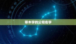 带木字的公司名字，木字旁公司名字有哪些？