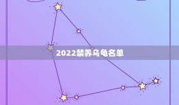 2022禁养乌龟名单，陆龟2022年合法化