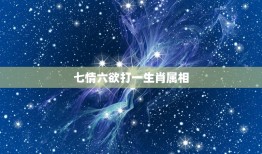 七情六欲打一生肖属相，七情六欲、猜一生肖