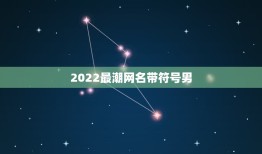 2022最潮网名带符号男，2023最潮网名带符号男