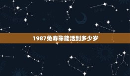 1987兔寿命能活到多少岁，为什么36岁是个坎，为什么人们忌讳36，把