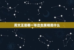 周文王是哪一年出生属相是什么，周文王的生卒年？