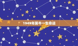 1949年属牛一生命运，1949年属牛生人寿命是多少岁