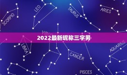 2022最新昵称三字男，2023最新三字昵称