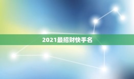 2021最招财快手名，2021独一无二的快手名