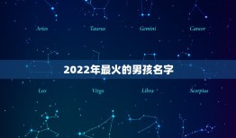 2022年最火的男孩名字，2022年出生的男孩起名