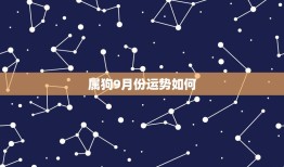 属狗9月份运势如何，属狗九月份的运势如何2023