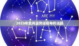 2023年生肖运势运程每月运程(十二生肖2023年运势大介绍)