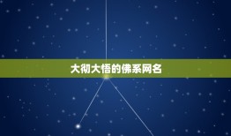 大彻大悟的佛系网名，有哪些干净佛系的二字网名？